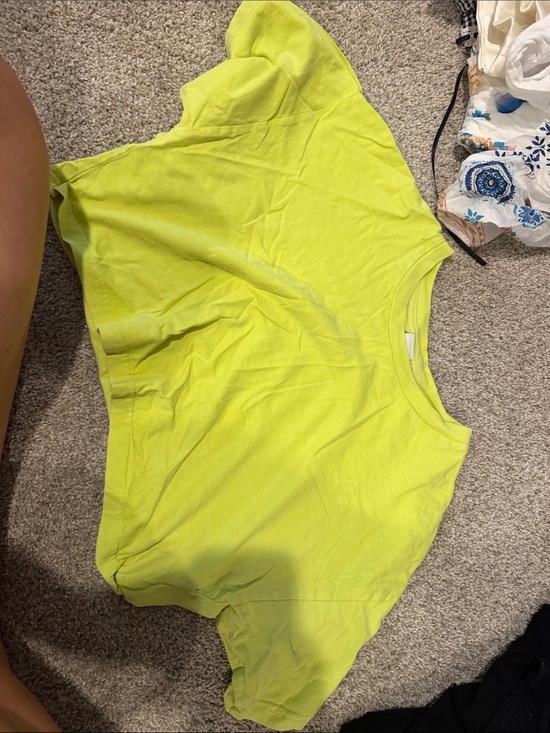TNA Tops - TNA Neon Lime Short Sleeve Crewneck Top